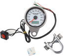 DRAG SPECIALTIES Programmable Mini Electronic Speedometer with Odometer/Tripmeter - 2.4" - Black 21-6895AWDS
