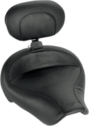 MUSTANG Wide Solo Seat - With Backrest - Vintage - Black - Smooth - FXDWG '96-'03 79129