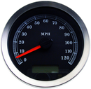DRAG SPECIALTIES Programmable Speedometer - Black Face - MPH 83100B