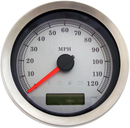 DRAG SPECIALTIES Programmable Speedometer - Silver Face - MPH 83100S
