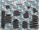 DRAG SPECIALTIES Bolt Kit - Complete Motor - Smooth/Socket-Head - Black/Chrome - '07-'16 Touring MK700SBK