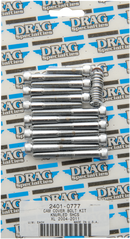 DRAG SPECIALTIES Bolt Kit - Cam Cover - Knurled - Chrome - '04-'21 Sportster MK687