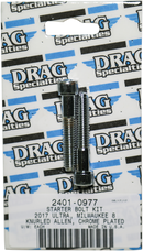DRAG SPECIALTIES Bolt Kit - Starter - Knurled/Socket-Head - Chrome - M8 MK781