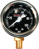 FEULING PARTS Liquid Filled Oil Pressure Gauge - 1.5" Dial - 1/8" Bottom Port - Black Face 9041