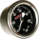 FEULING PARTS Liquid Filled Oil Pressure Gauge - 1.5" Dial - 1/8" Back Port - Black Face 9043