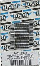 DRAG SPECIALTIES Bolt Kit - Transmission Bearing Housing - Smooth/Socket-Head - Chrome - M8 MK783S
