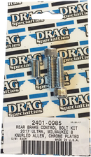 DRAG SPECIALTIES Bolt Kit - Rear Brake Control - Knurled/Socket-Head - Chrome - M8 MK785