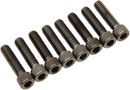DRAG SPECIALTIES Bolt Kit - Lifter Block - Knurled/Socket-Head - Black/Chrome - M8 MK776BK