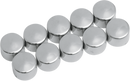 DRAG SPECIALTIES Bolt Covers - Allen/Socket - 1/4" - Chrome - 10 Pack 352042