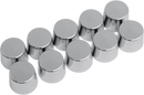 DRAG SPECIALTIES Bolt Covers - Hex - Deep - Shouldered - 5/16" - Chrome - 10 Pack 352051