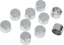 DRAG SPECIALTIES Bolt Covers - 12 Point - 1/4" - Chrome - 10 Pack 352041