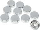 DRAG SPECIALTIES Bolt Covers with Washers - Hex - 5/8" - Chrome - 10 Pack 352053