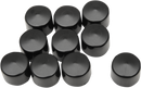 DRAG SPECIALTIES Bolt Covers - Hex - Side Cut - 7/16" - Black - 10 Pack 352077