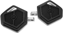 Performance Machine (PM) Superlight Black Passenger Floorboards - Part No. 0036-1018-BM