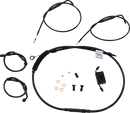 BURLY BRAND Extended Handlebar Cable and Brake Line Kit for Sportsters with ABS - Clubman Handlebars B30-1270