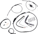 BURLY BRAND Extended Handlebar Cable and Brake Line Kit for Sportsters with ABS - 12" Ape Hanger Handlebars B30-1229