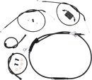 BURLY BRAND Extended Handlebar Cable and Brake Line Kit for Sportsters with ABS - Tracker/Scrambler Handlebars B30-1271