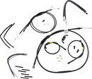 BURLY BRAND Jail Bar Cable Kit - 14" Handlebars - Black Vinyl - '12-'17 FXDWG B30-1213