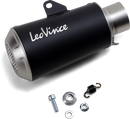 LEOVINCE 54mm Universal LV-10 Slip-On Muffler - Black Edition 9746BU