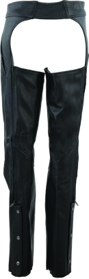 Kuryakyn River Road Plains Leather Chaps for Women - Small, Black