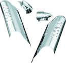 Kuryakyn Lower Leg Deflector Shields for Harley Davidson Touring Models 2008-2009 - Chrome Accent Protection