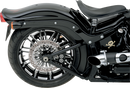 Performance Machine 1256-0077-BM Rear Contrast Cut 4-Piston Caliper for 2008-2017 Harley Softail Models