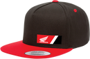 FACTORY EFFEX Honda Wedge Hat - Black/Red 23-86300