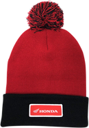 FACTORY EFFEX Honda Pom Beanie - Red/Black 23-86302