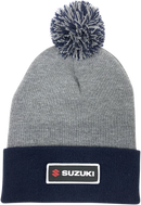 FACTORY EFFEX Suzuki Pom Beanie - Gray/Navy 23-86402