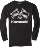 FACTORY EFFEX Kawasaki Finish Line Long-Sleeve T-Shirt - Black - 2XL 23-87118