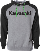 FACTORY EFFEX Kawasaki Standard Hoodie - Black/Heather - Medium 23-88102