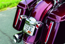 Kuryakyn Curved Chrome License Plate Mount for Harley-Davidson Touring Models