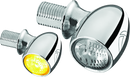 Kuryakyn Kellerman Atto Clear Lens Amber Chrome Motorcycle LED Light Part