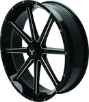 QuadBoss Slicer 24x7 Off-Road Wheels – 24-Inch Aluminum Alloy with Limited Edition Bull Logo Center Caps