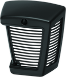 Kuryakyn Hypercharger ES Horn Cover Satin Black – Custom Fin Design for Harley-Davidson