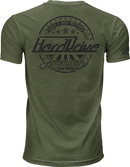 Harddrive Emblem Tee Olive Green/Black Lg