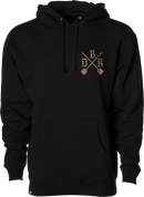 DBK Camo Shovels Hoodie Black 2X - Comfortable 10oz Cotton-Poly Blend with Camouflage Design