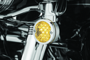 Kuryakyn Mesh Turn Signal Bezels 3-1/4 inch Chrome for Harley Davidson Touring Models