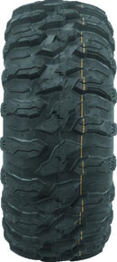 QuadBoss QBT446 27x11R12 Radial Utility Tire with 8-Ply Construction and Rim Guard