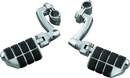Kuryakyn Dually ISO Pegs with 1-inch Clamps Chrome Pair for Cruiser Motorcycles