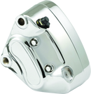 Bikers Choice Chrome Front Left Brake Caliper with Pads for Harley Davidson 2000-2007 Big Twin / 2000-2003 XL Models