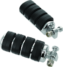 Kuryakyn ISO Peg Large with Male Adapter Chrome Pair – Durable Rubber Grip Inserts for Powersports Vehicles