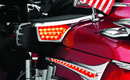 Kuryakyn LED Passenger Armrest Trim with Turn Signal for 2006-2017 Honda Gold Wing GL1800, Chrome Part 3240