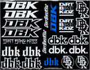 DBK AC-MOTOPACK-SS-DECAL Moto Pack Sticker Sheet – 8.5 x 11 inches