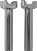 H Bar Risers 6.5" Straight Chrome