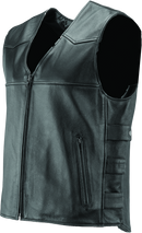 Kuryakyn River Road Plains Leather Vest for Powersports - Black, Small