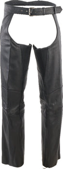 Kuryakyn Leather by River Road Longhaul Leather Chaps 3XL – Black