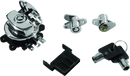 Bikers Choice OEM Replacement Chrome Saddlebag Lock Kit for Harley Davidson Road King (2008-2012)
