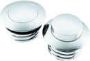Bikers Choice 82+ Vented and Non-Vented Chrome Billet Gas Cap Set for Harley Davidson Models