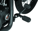 Kuryakyn Heavy Industry Switchblade Footpegs with Adapter – Satin Black for Harley-Davidson